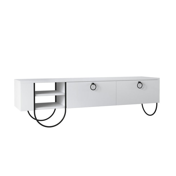 Hanah Home Soporte de TV Norfolk Blanco Hanah Home Soporte de TV Norfolk Blanco